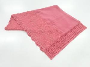 ビロードレース花模様ショール